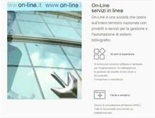 Tablet Screenshot of on-line.it